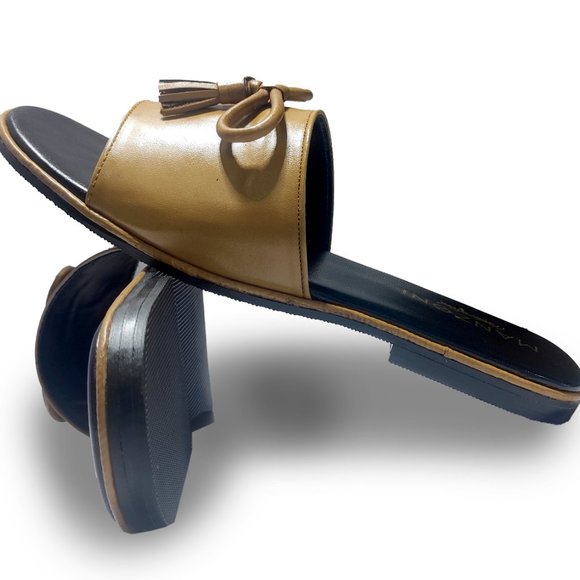 Bashwood Handmade Brown Leather Slippers For Men main image 4